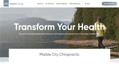 Desktop Screenshot of marblecitychiropractic.com