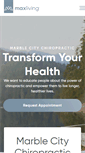 Mobile Screenshot of marblecitychiropractic.com