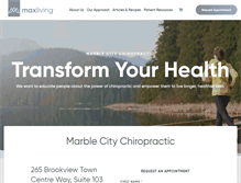 Tablet Screenshot of marblecitychiropractic.com